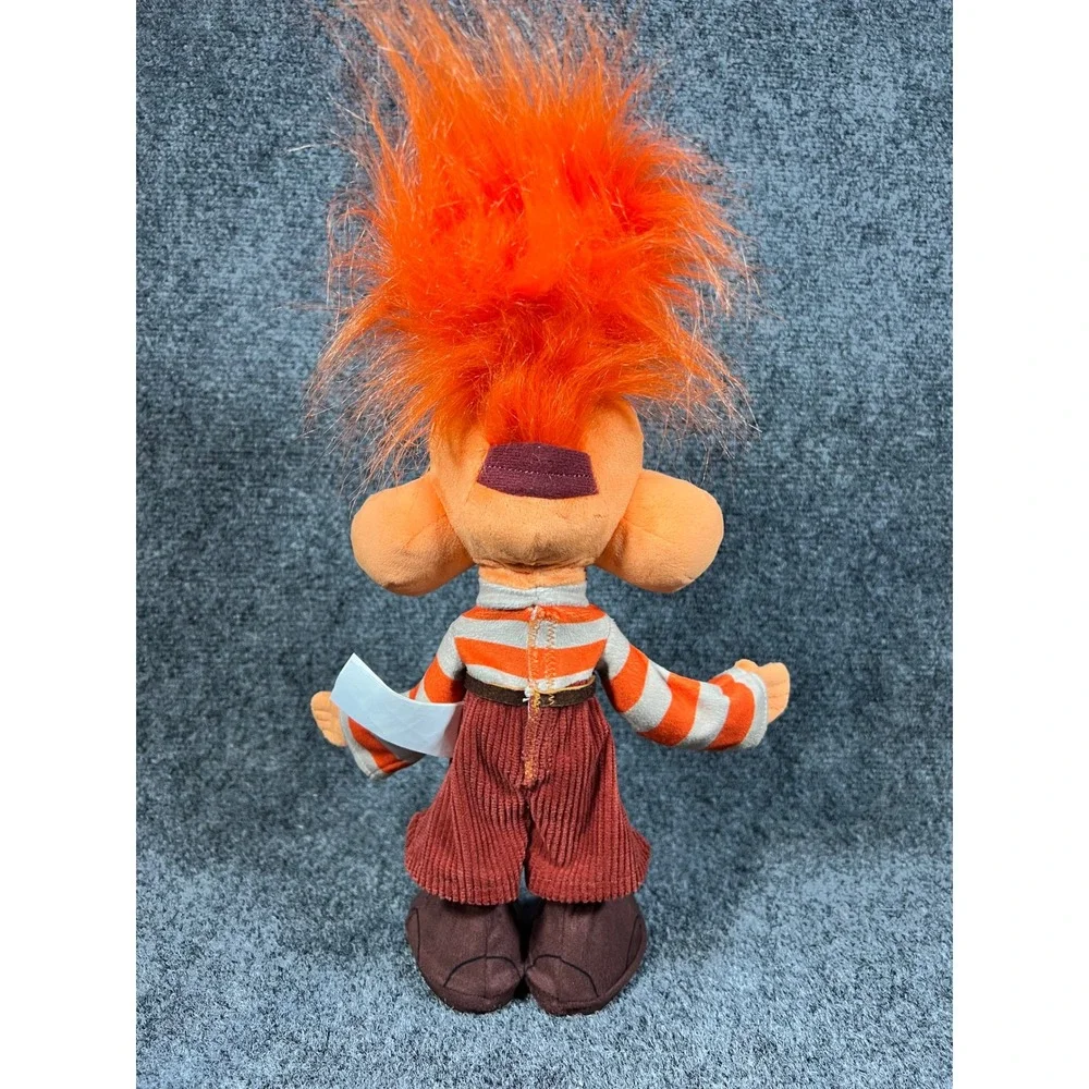 Disney Pixar Inside Out 2 Anxiety Plush Stuffed Toy Orange Hair Striped‎ Sweater